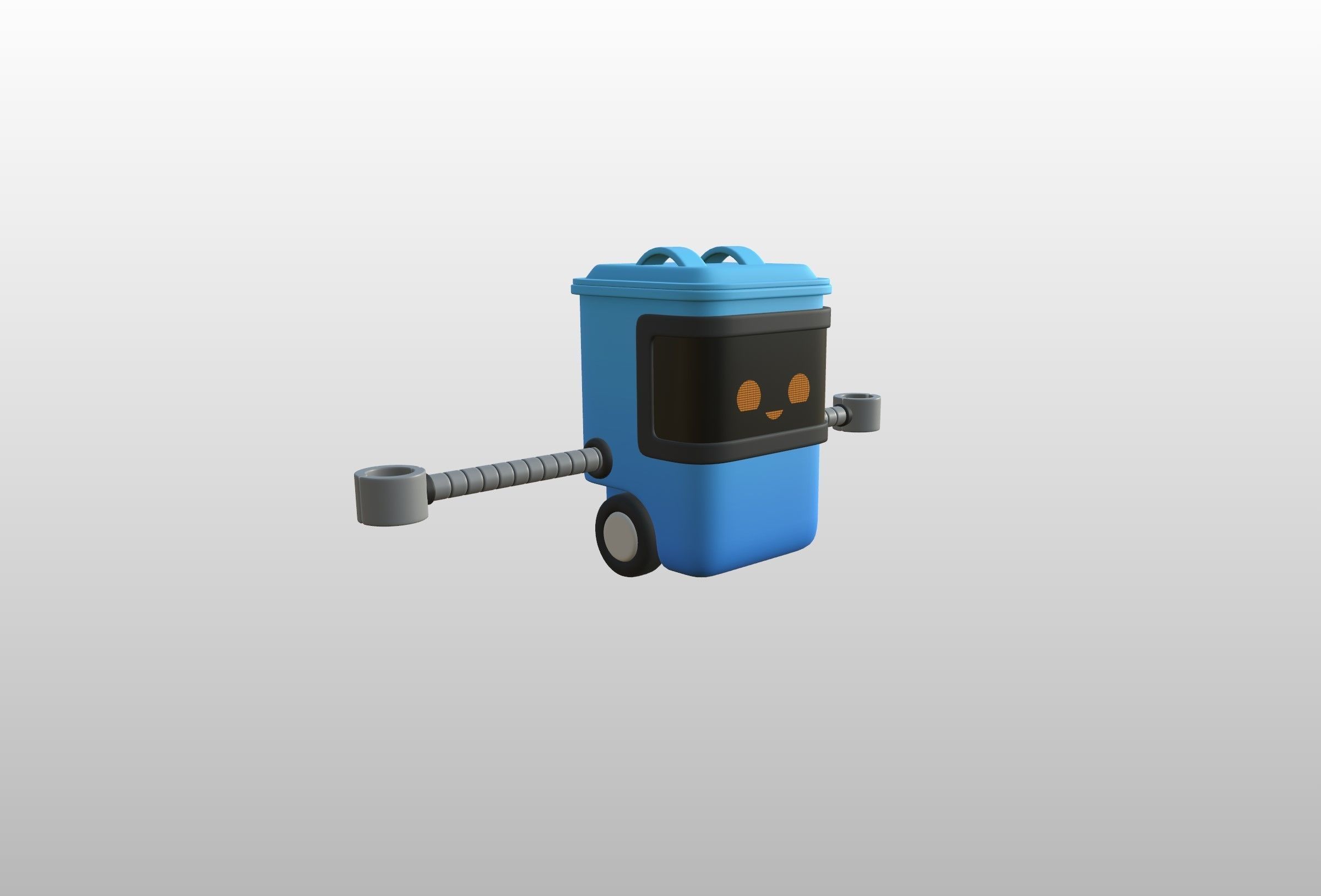 Character317 Trash Can Robot 3D model_34