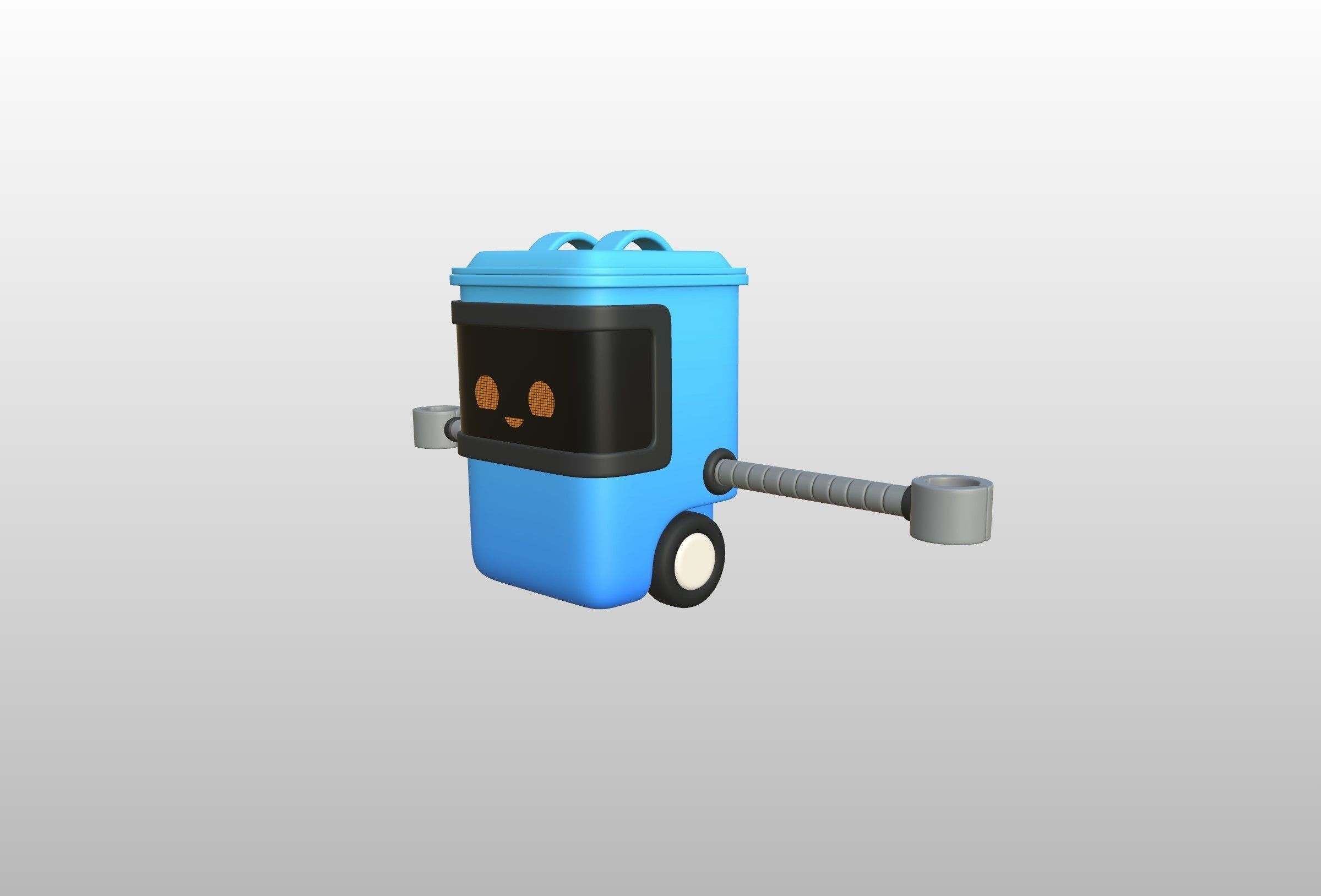 Character317 Trash Can Robot 3D model_41