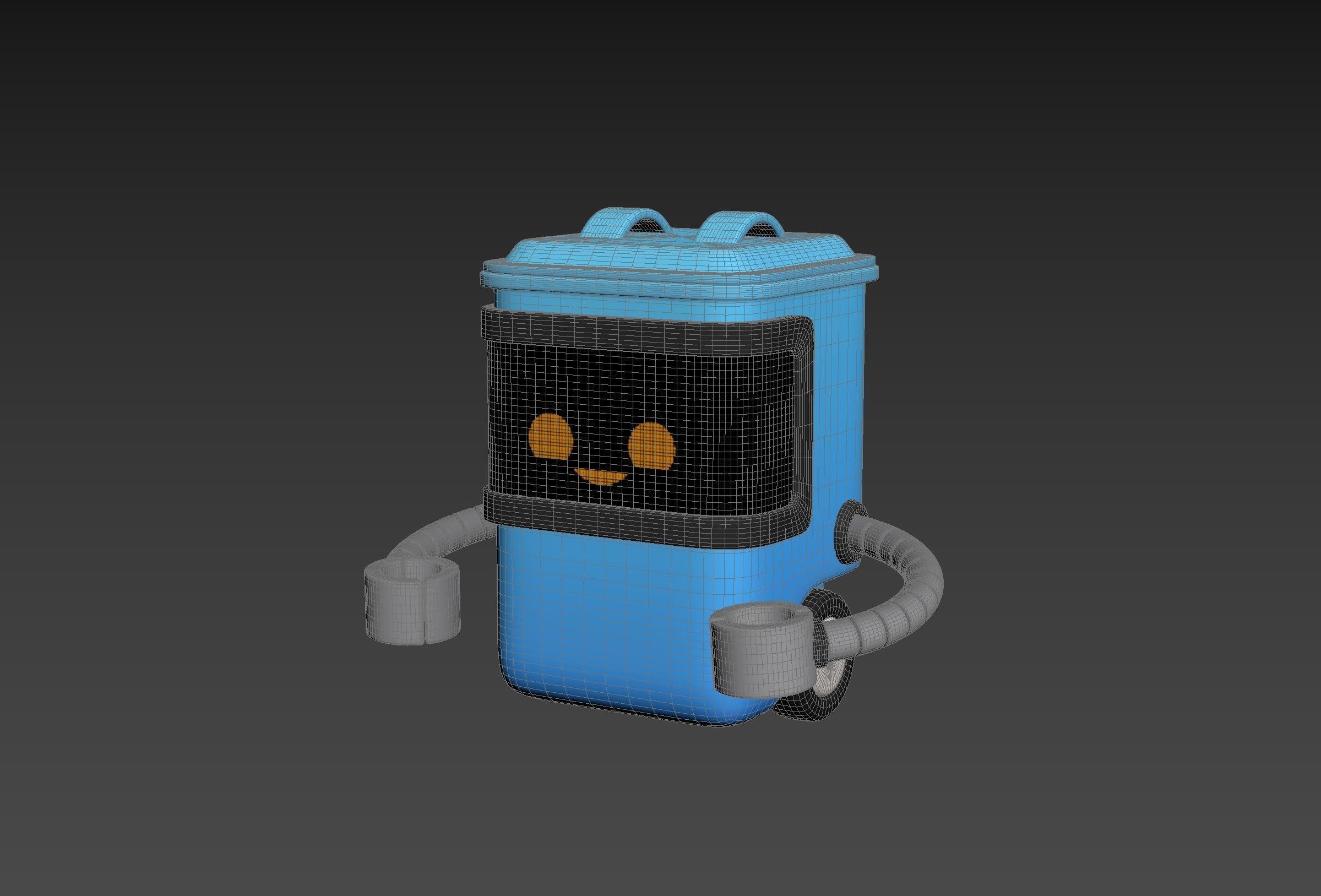 Character317 Trash Can Robot 3D model_16