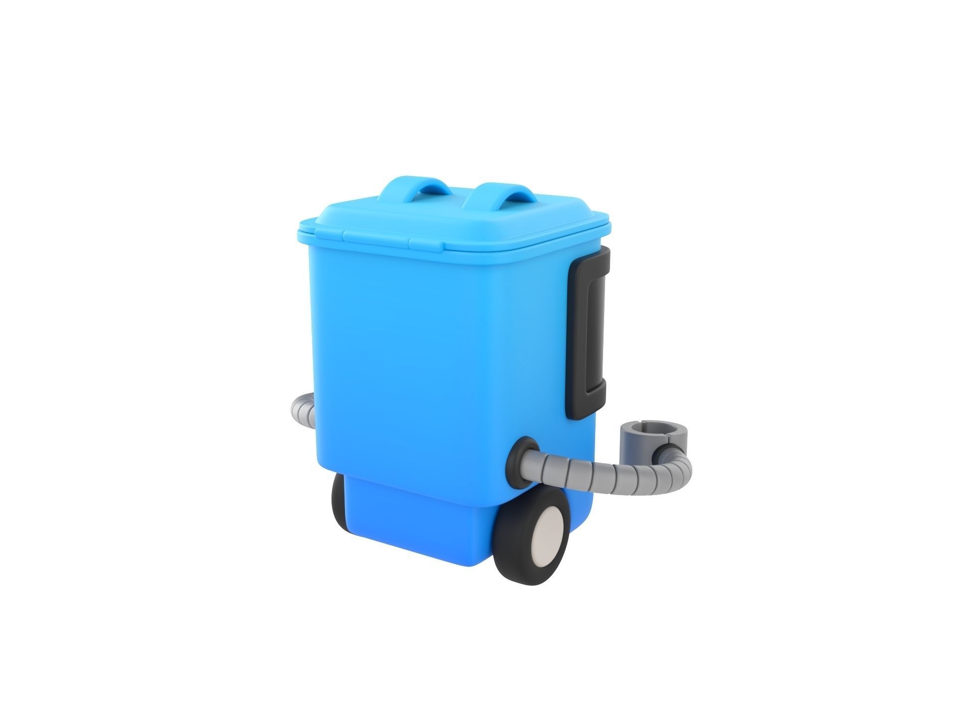Character317 Trash Can Robot 3D model_4