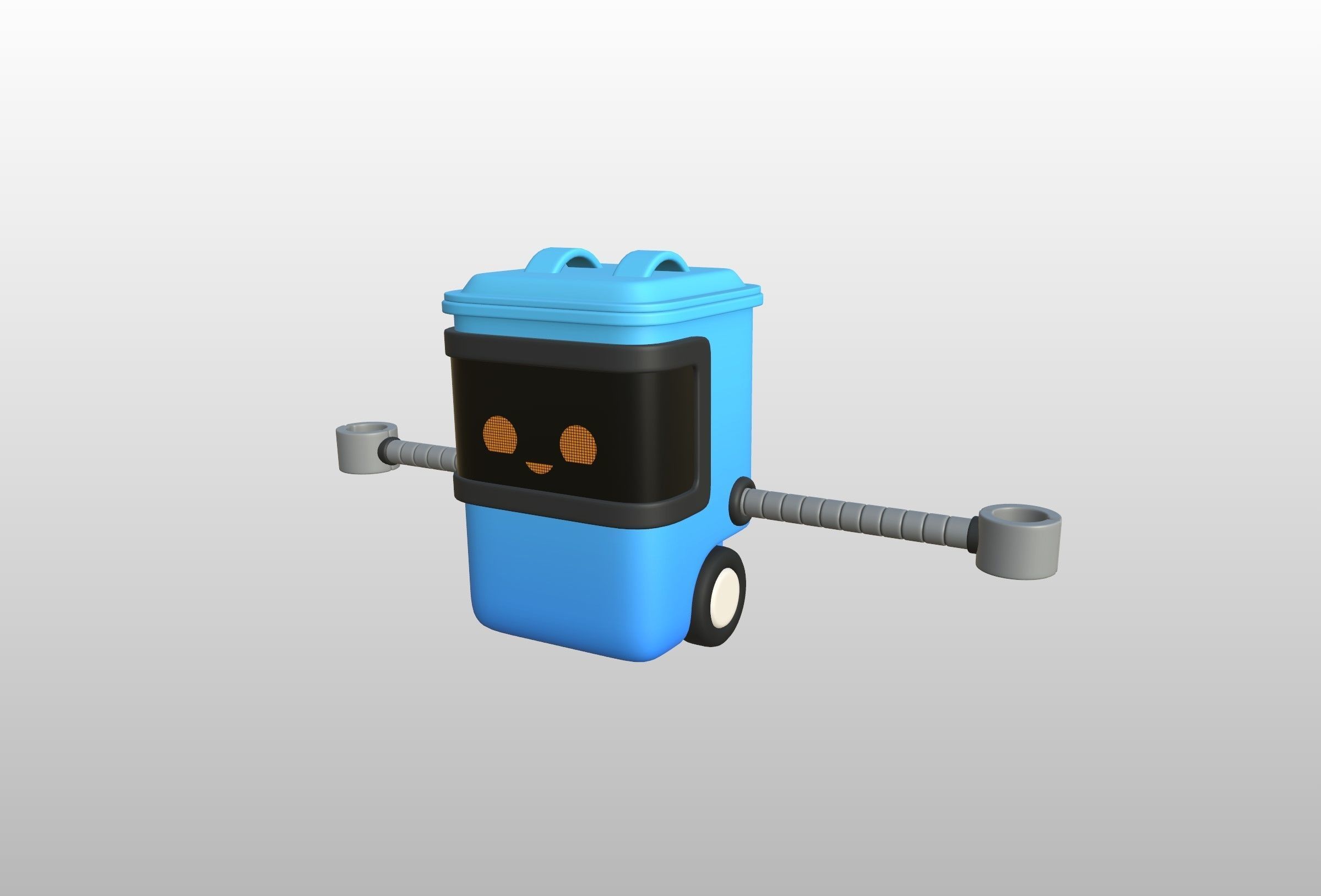 Character317 Trash Can Robot 3D model_32