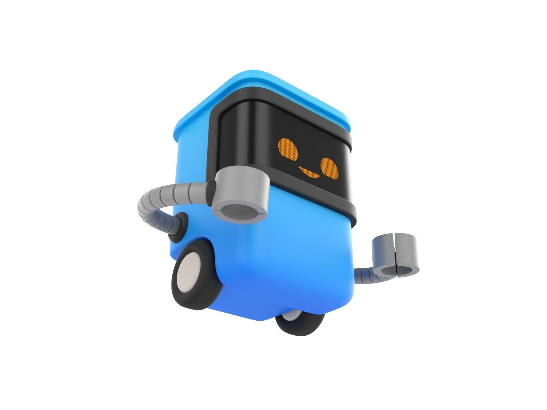 Character317 Trash Can Robot 3D model_2
