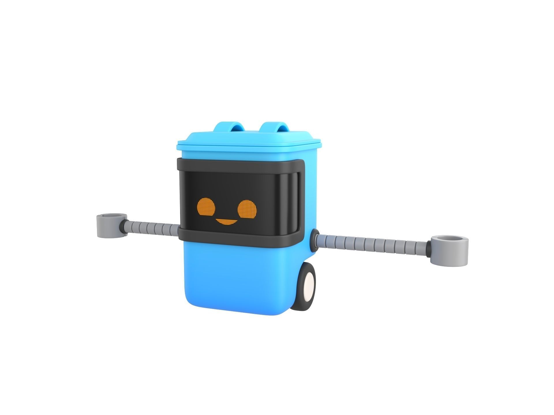 Character317 Trash Can Robot 3D model_13