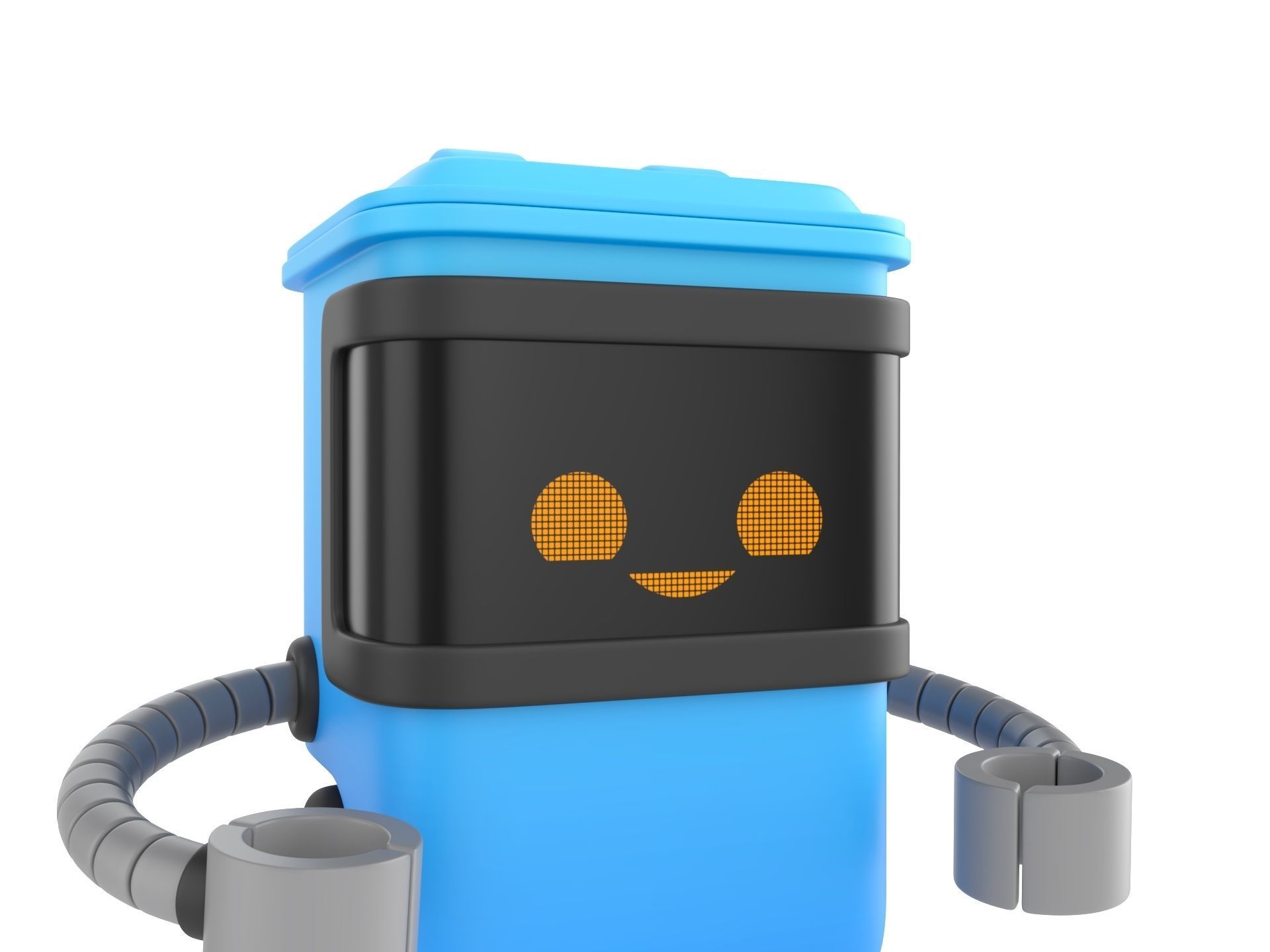 Character317 Trash Can Robot 3D model_10