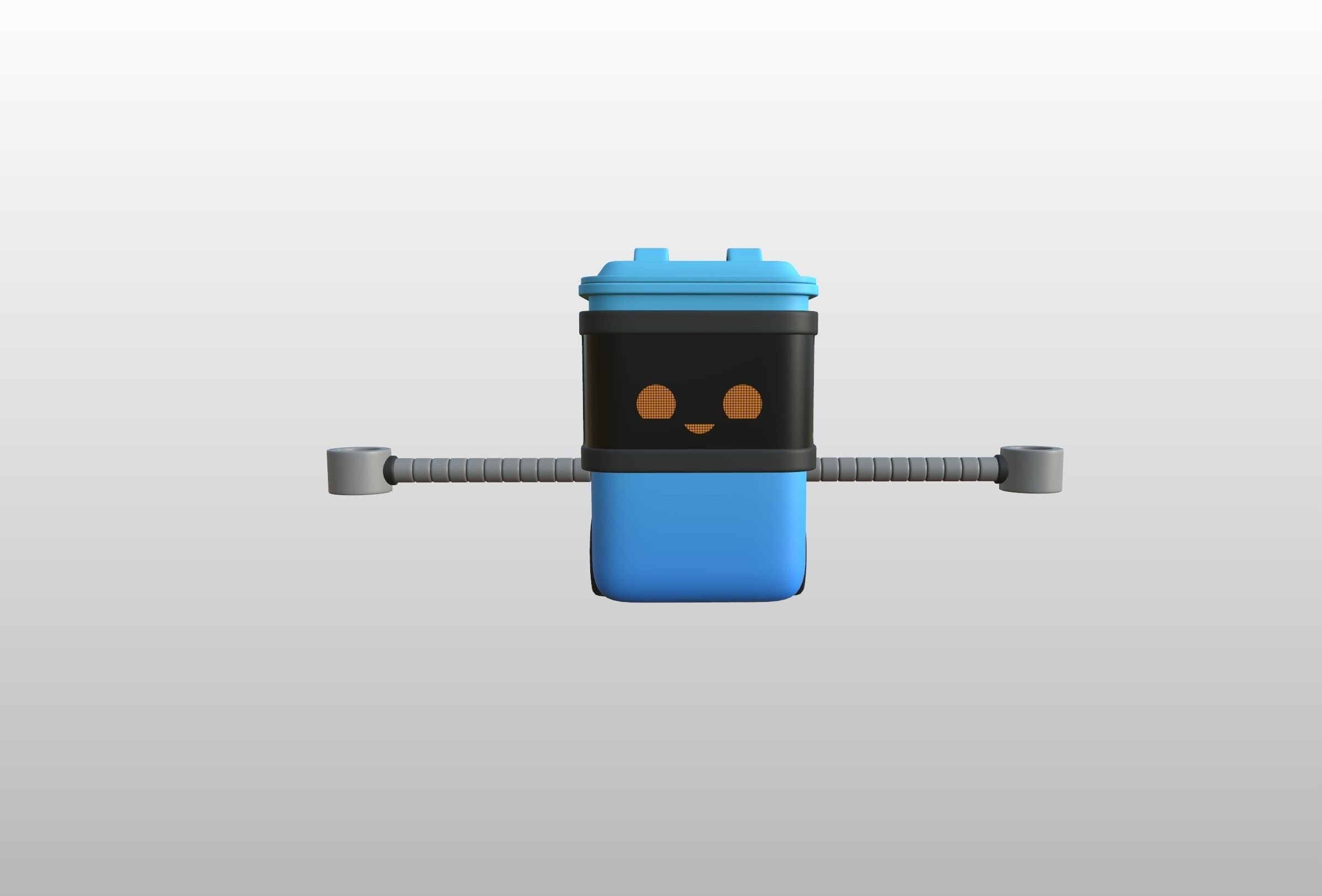 Character317 Trash Can Robot 3D model_33
