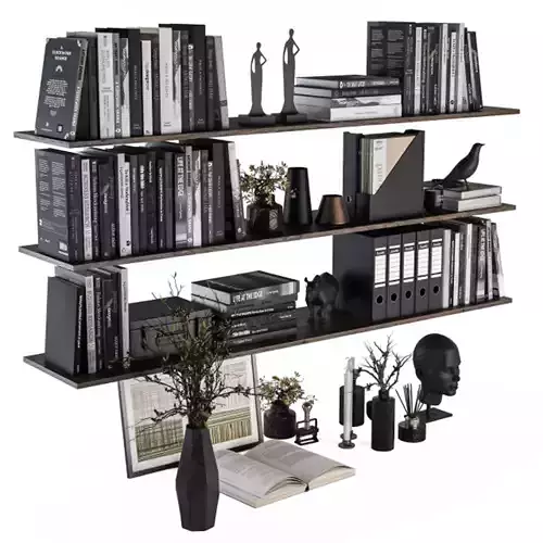 Decorative Set on Shelves and Decor objects