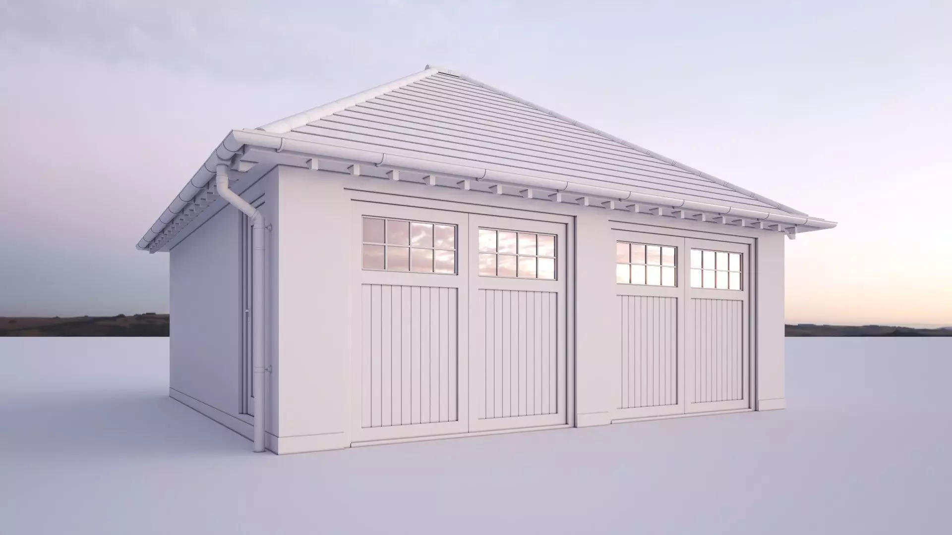 British House Bosc Garage GT 2D 3D model_0
