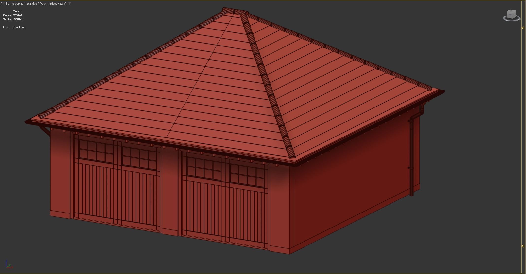 British House Bosc Garage GT 2D 3D model_7