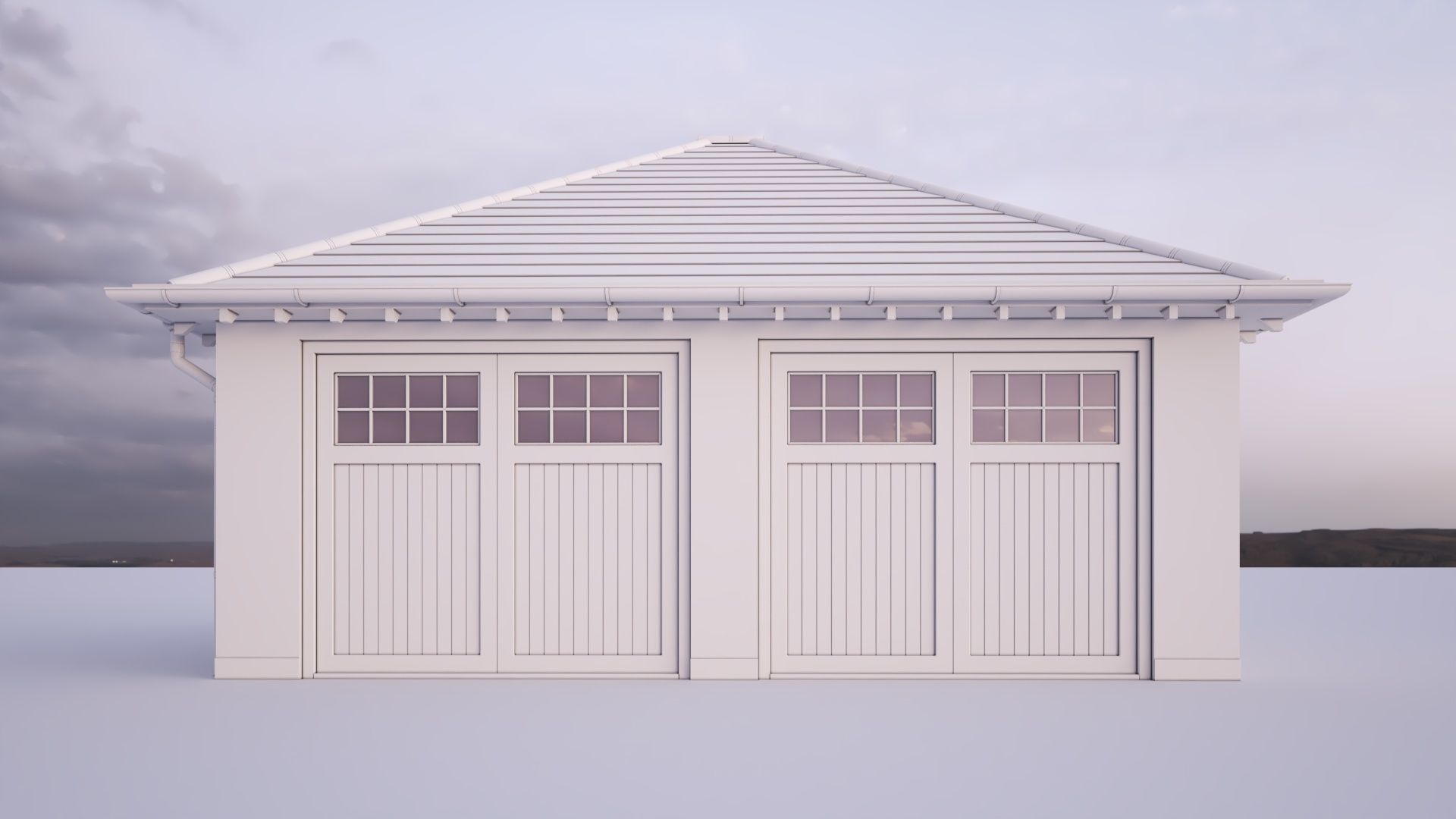 British House Bosc Garage GT 2D 3D model_1