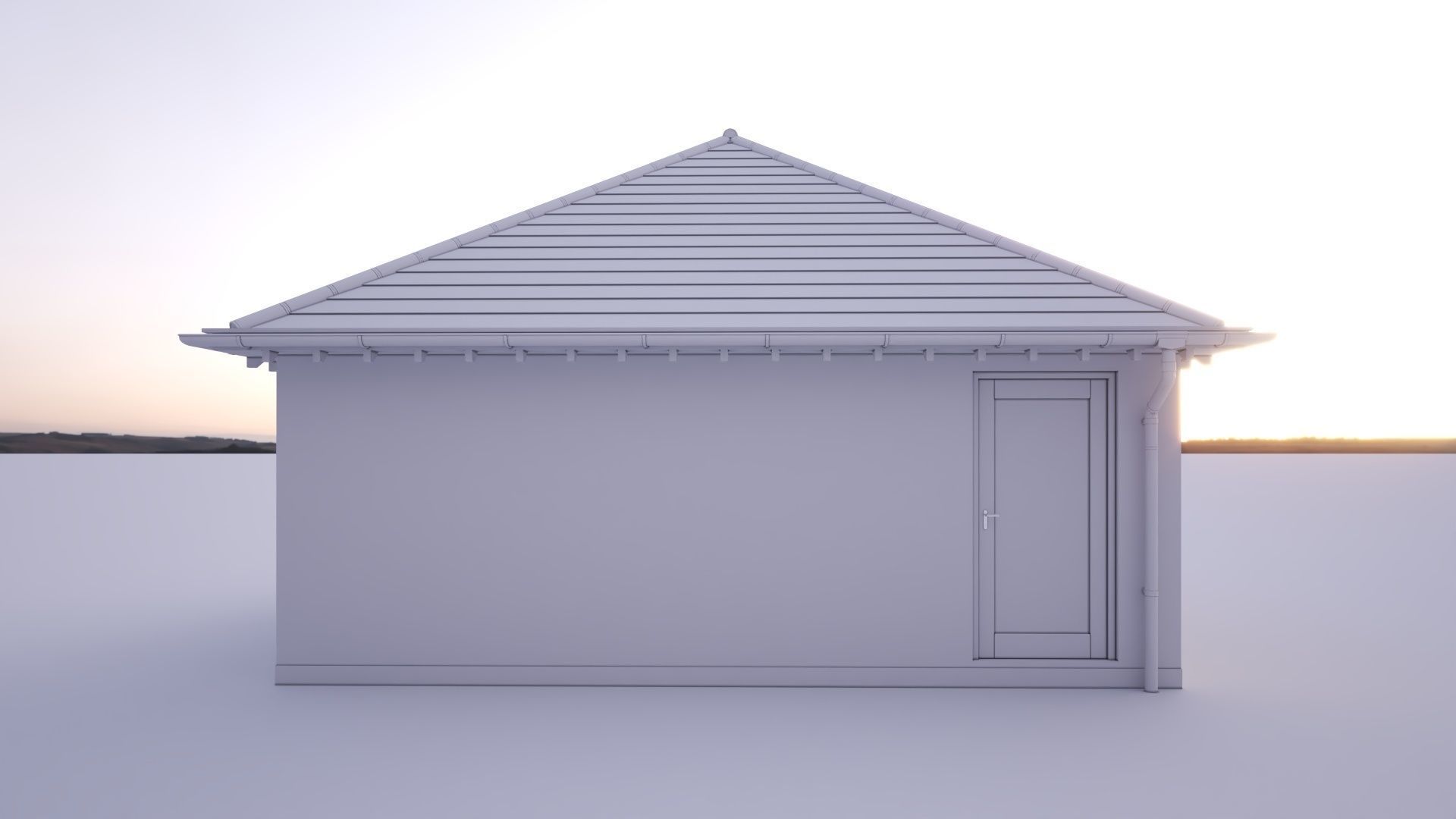 British House Bosc Garage GT 2D 3D model_2