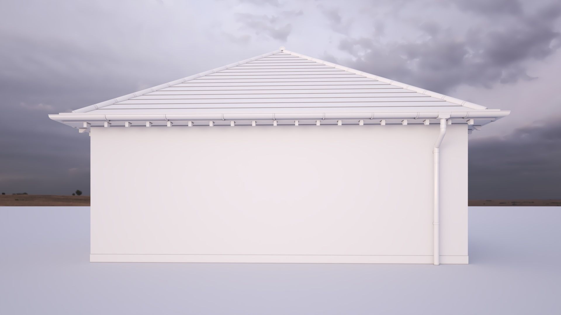 British House Bosc Garage GT 2D 3D model_3