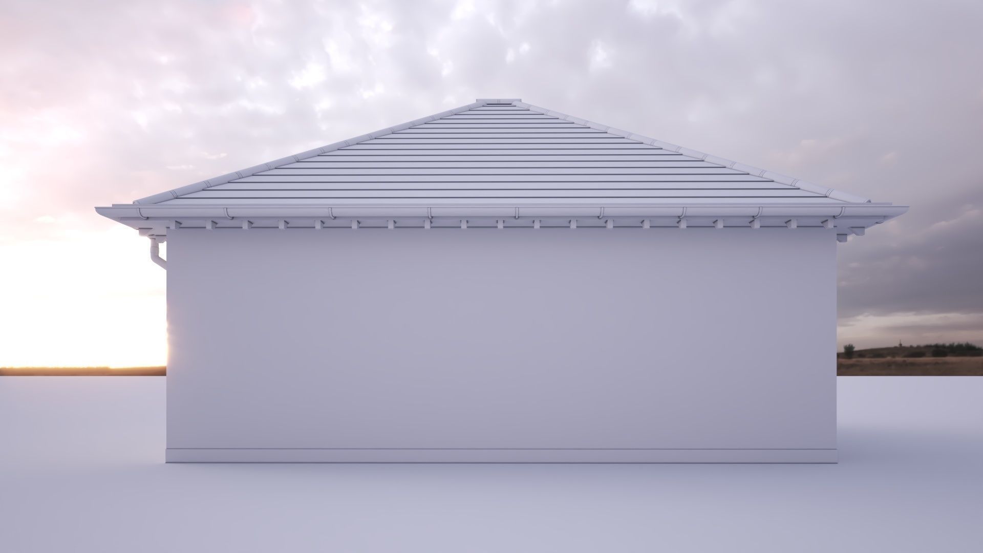British House Bosc Garage GT 2D 3D model_4
