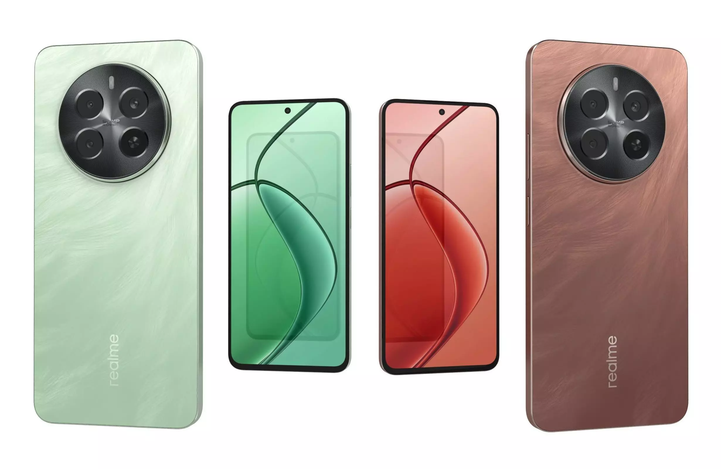 Realme P1 Brown And Green 3D model