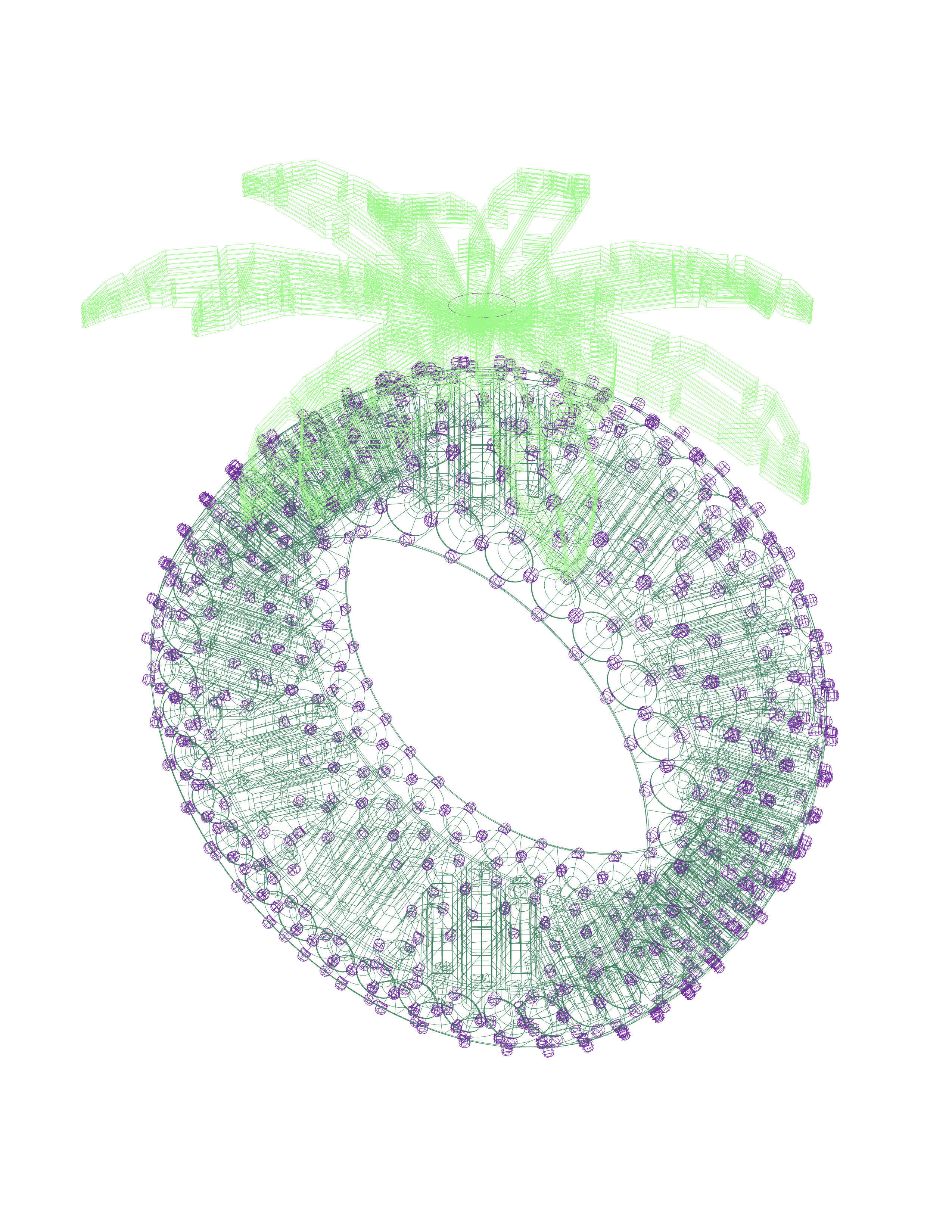 11mm Palm Tree Honeycomb Ring 3D print model_12