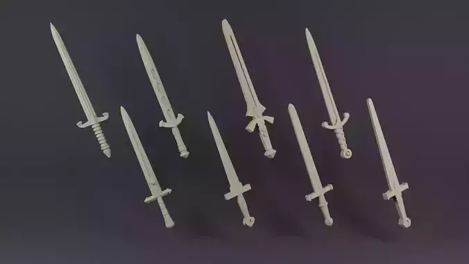 Long Sword Pack For Miniatures