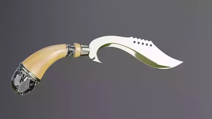 Kujang OBJ FBX 3D model