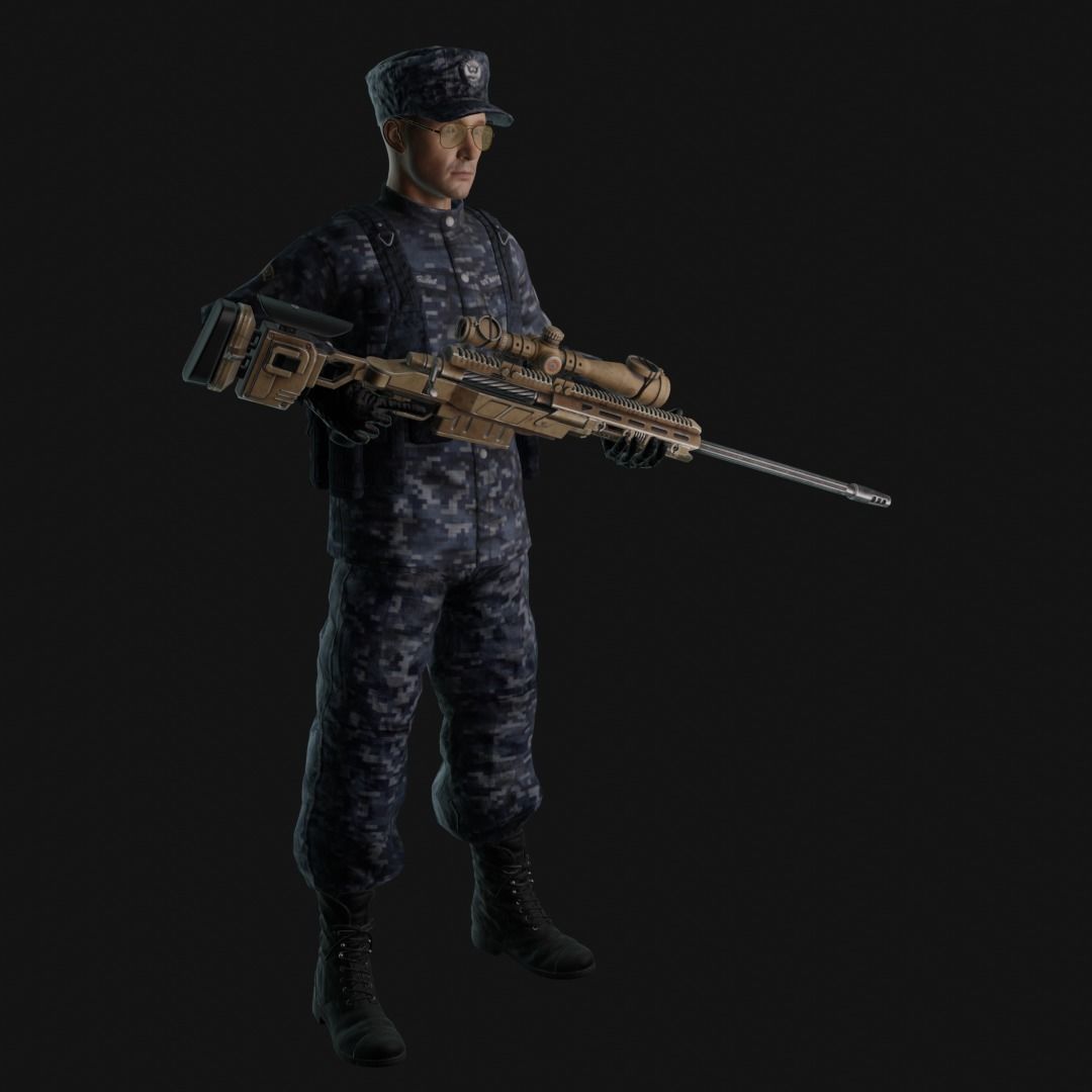 character collection 01 Low-poly 3D model_24