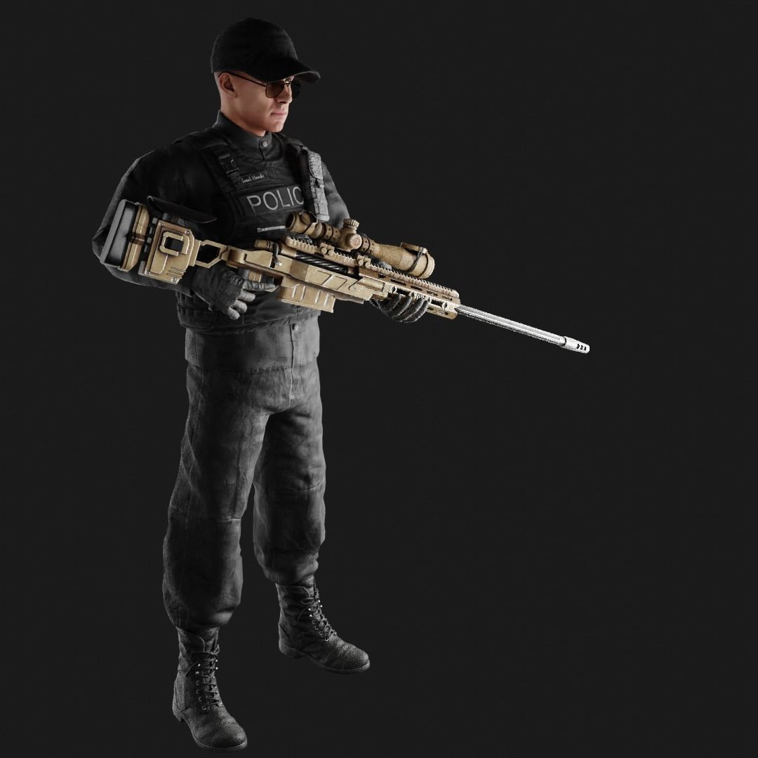 character collection 01 Low-poly 3D model_26