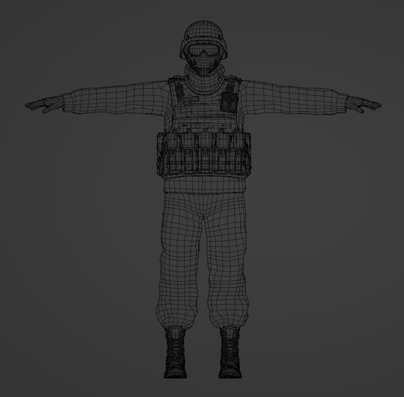 character collection 01 Low-poly 3D model_40