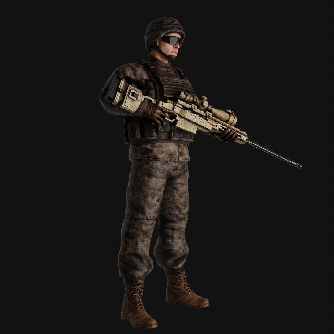 character collection 01 Low-poly 3D model_20