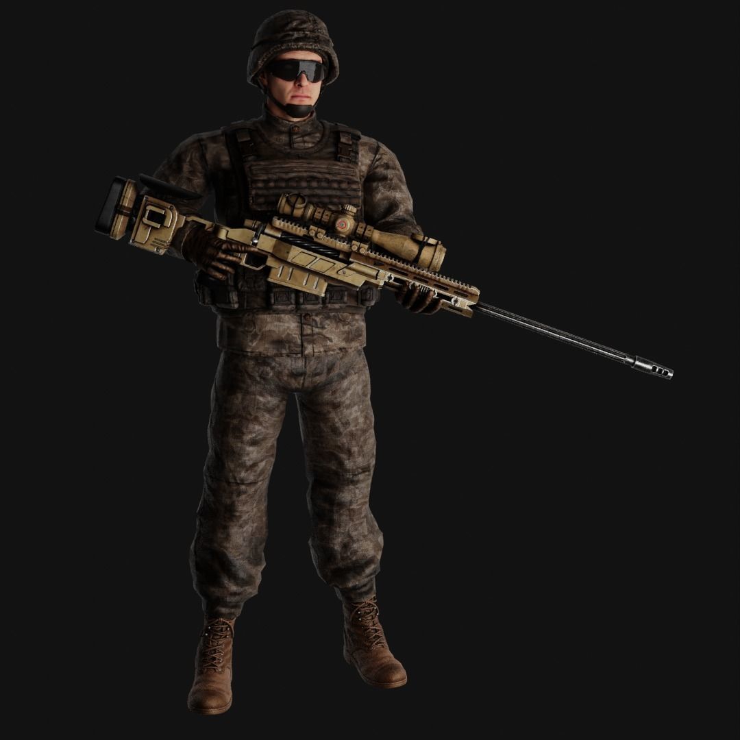 character collection 01 Low-poly 3D model_19