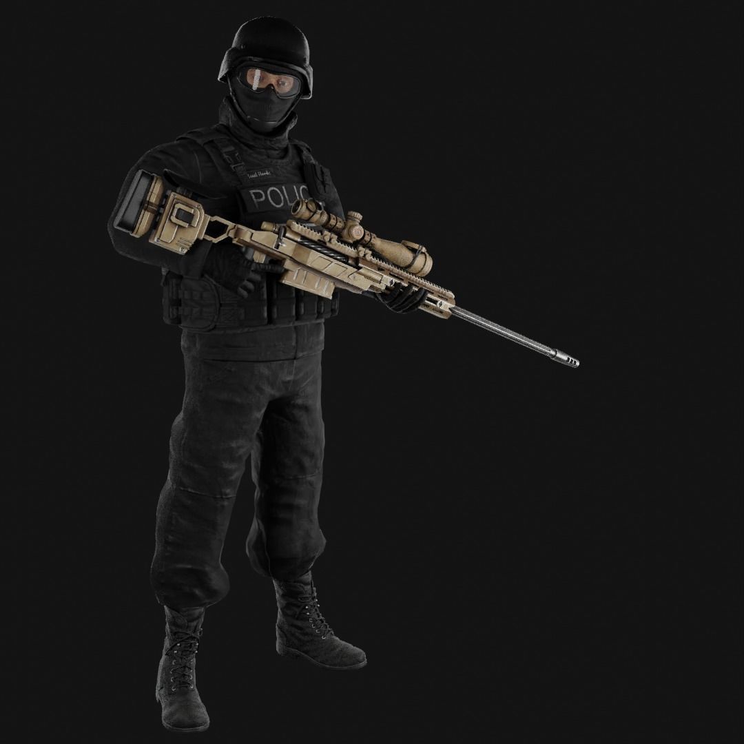 character collection 01 Low-poly 3D model_29