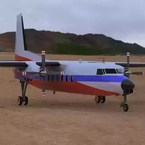 Fokker F27 Studio Max obj