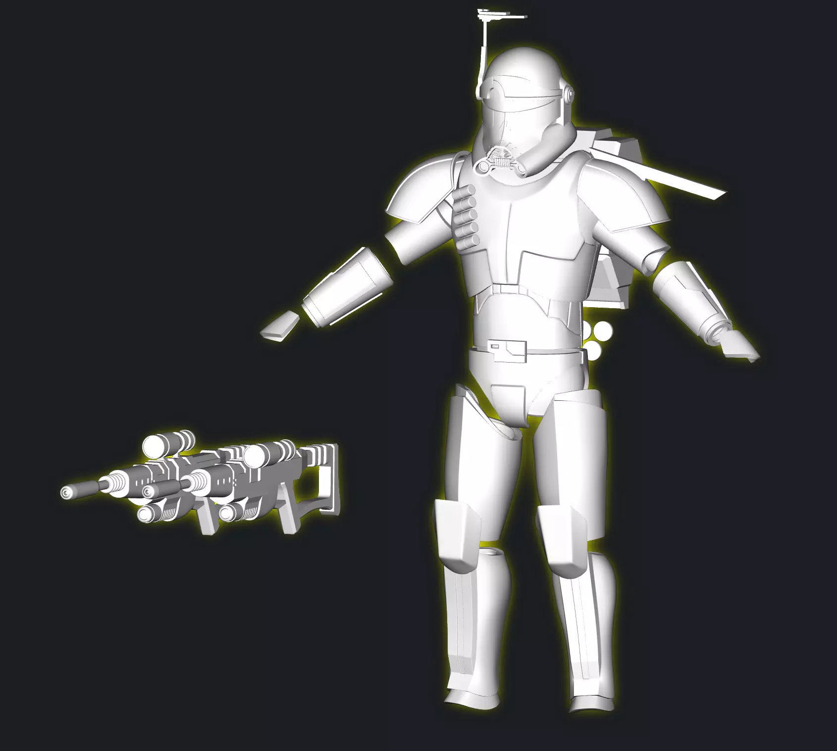 Clone Force 99 Crosshair One12 Scale Armor Kit 3D print model_0