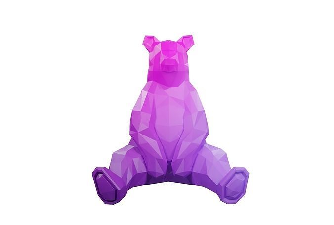 Geometric Bear 3D model