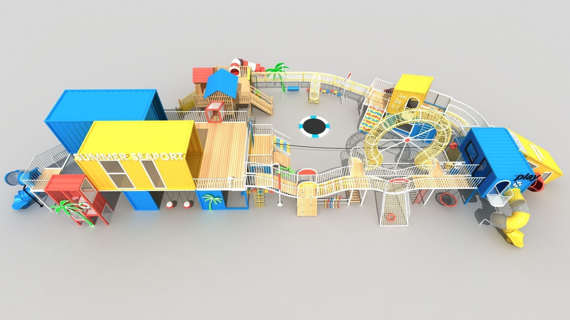 Sunset Harbor Playground 3D model_6