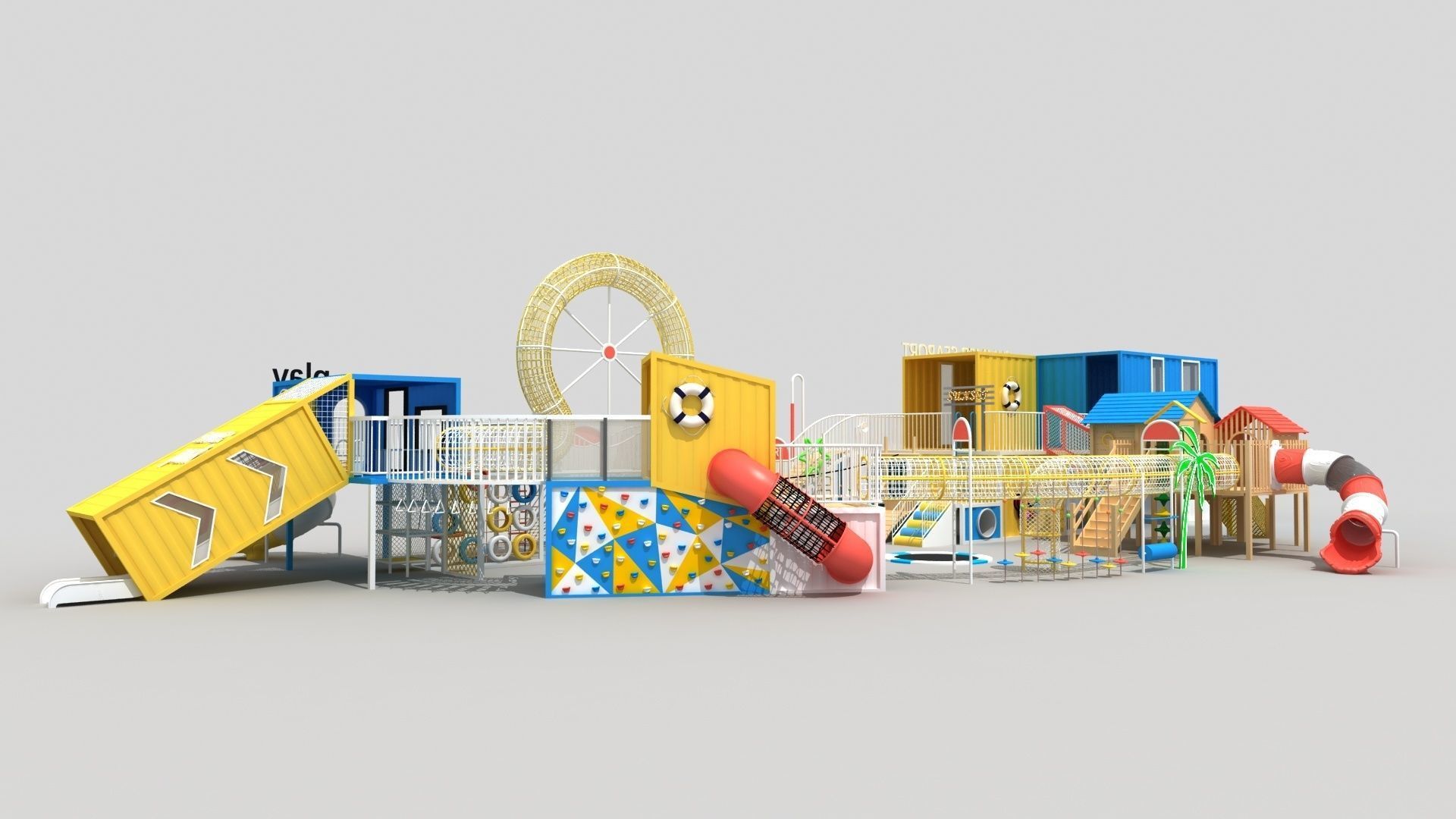 Sunset Harbor Playground 3D model_3