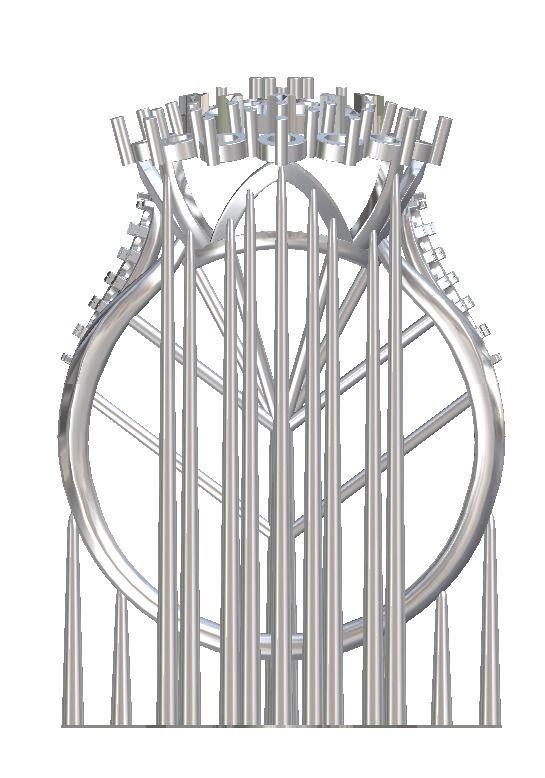 diamond cocktail ring 3D print model_1