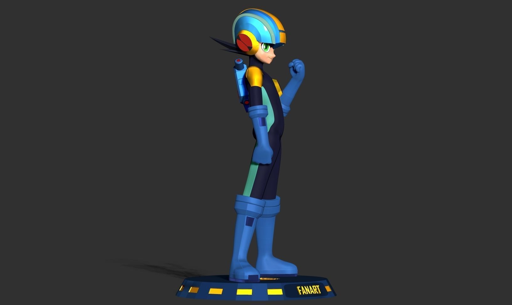 Mega Man Battle Network 3D print model_15