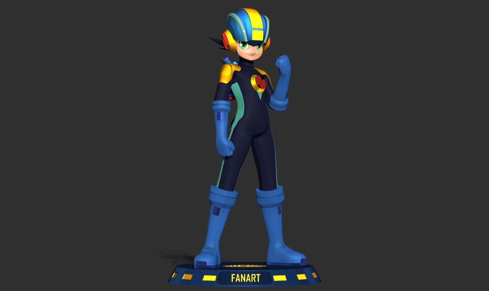 Mega Man Battle Network 3D print model_11