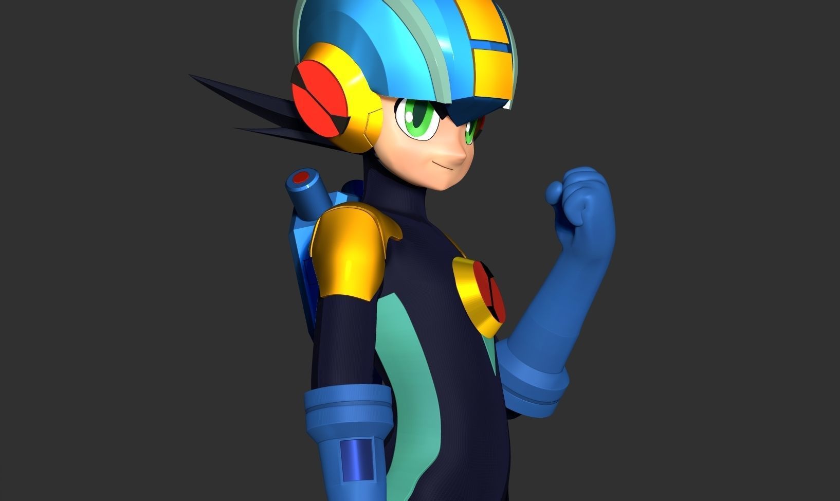 Mega Man Battle Network 3D print model_7