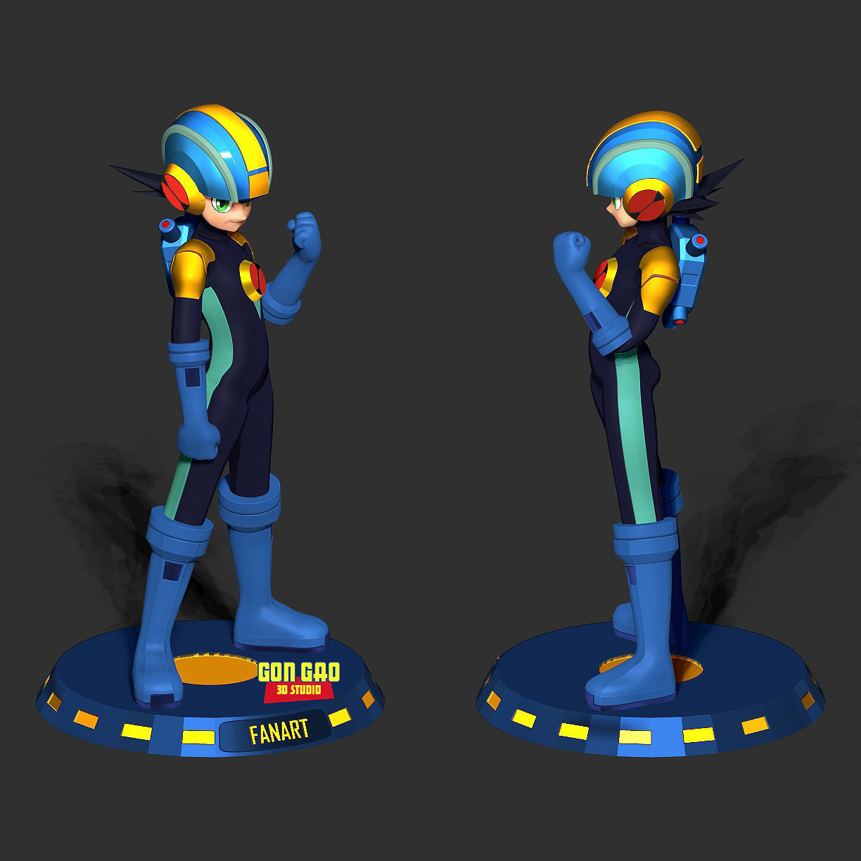 Mega Man Battle Network 3D print model_3