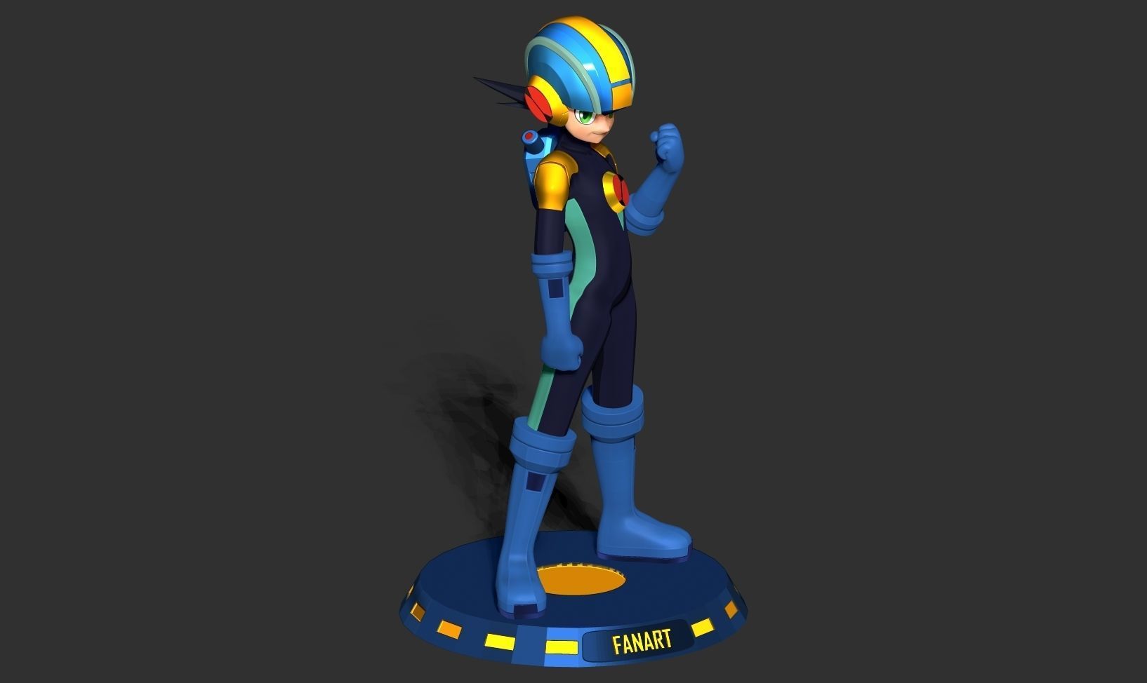 Mega Man Battle Network 3D print model_17
