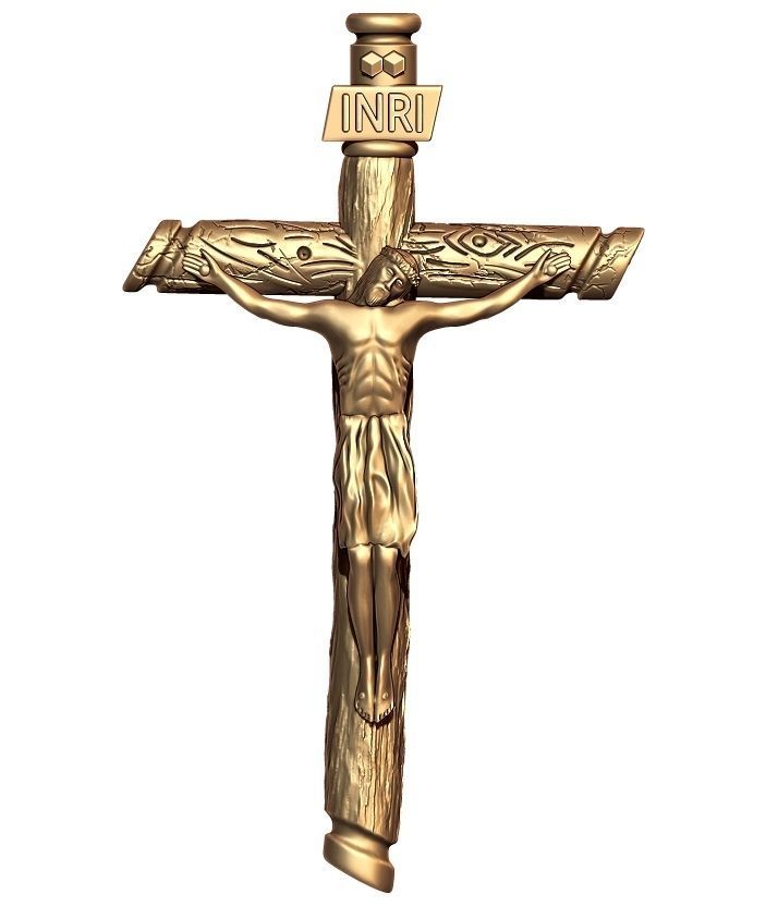 JESUS PENDANTS 3D print model_2