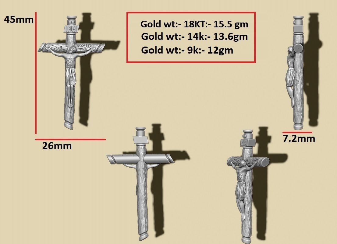 JESUS PENDANTS 3D print model_8
