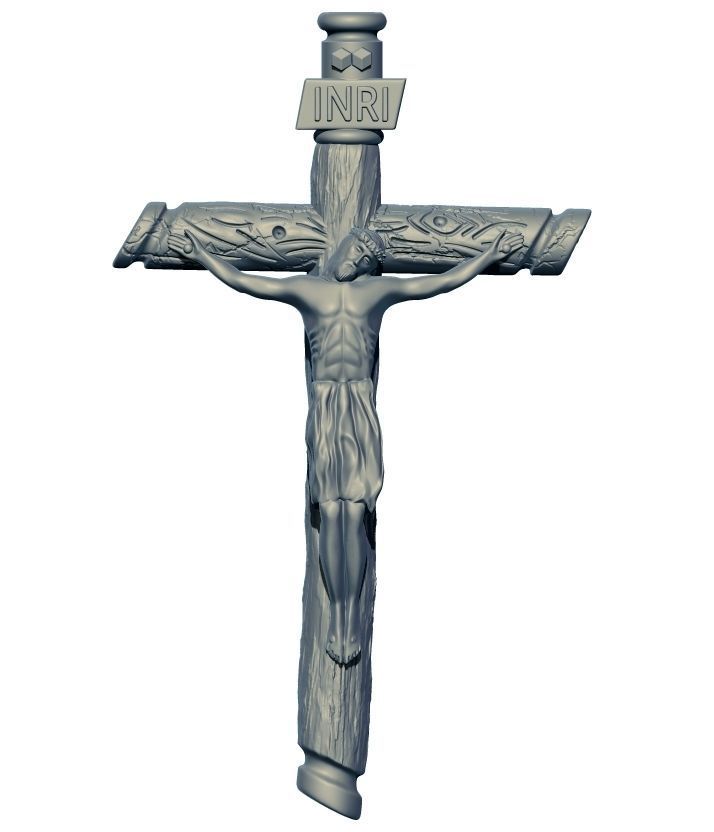 JESUS PENDANTS 3D print model_3