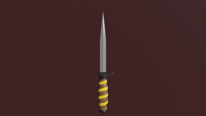 Dagger Low-poly 3D model