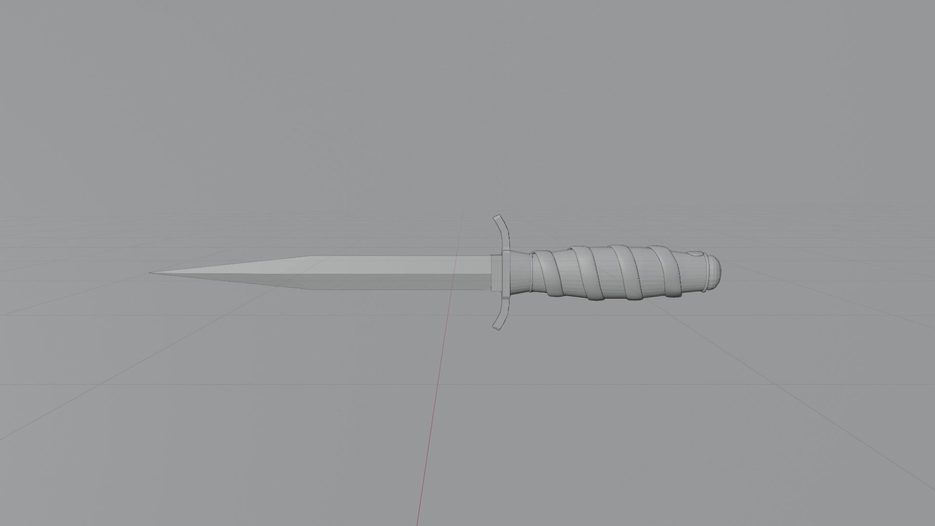 Dagger Low-poly 3D model_4