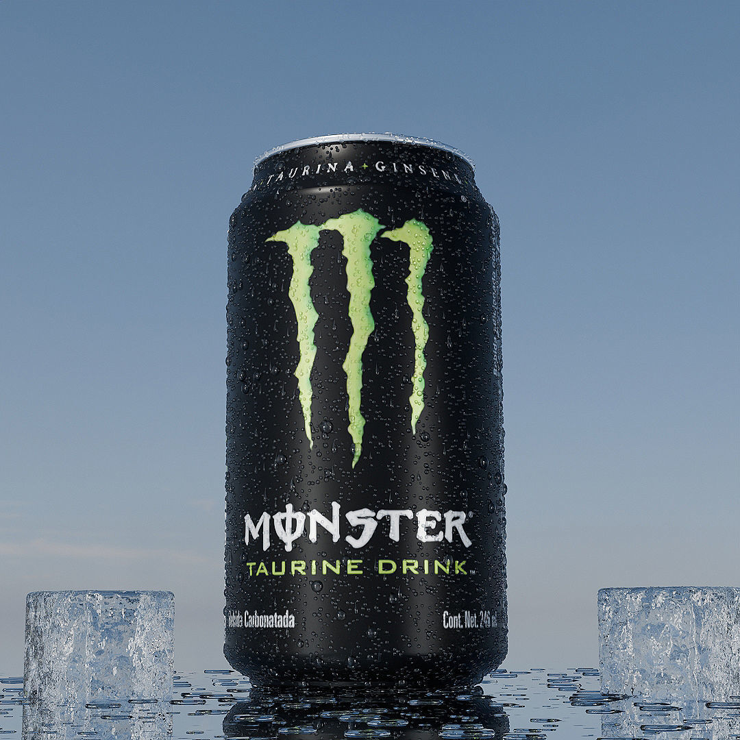 Monster can 3D model_1