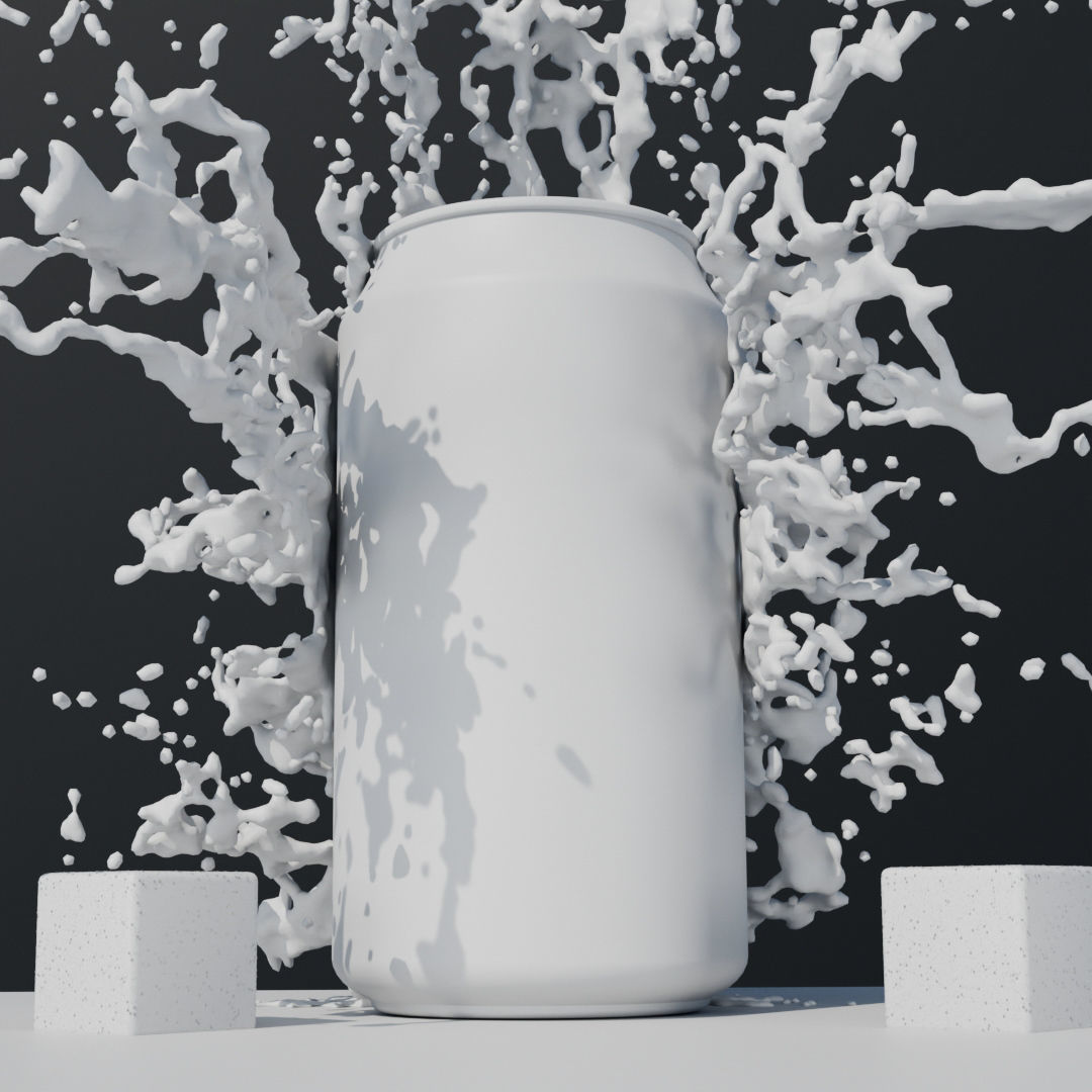 Monster can 3D model_2