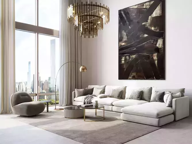 interior living room scene 34