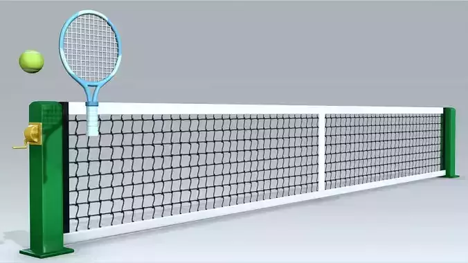 Tennis Low-poly 3D model