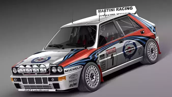 Lancia Delta HF Integrale Rally 3D model