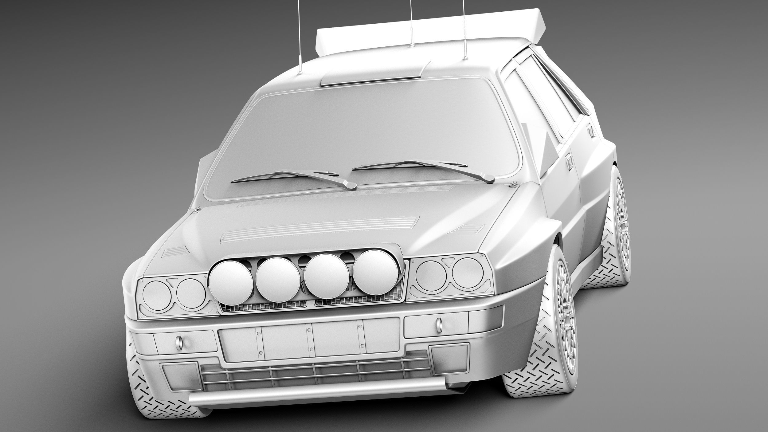 Lancia Delta HF Integrale Rally 3D model_9