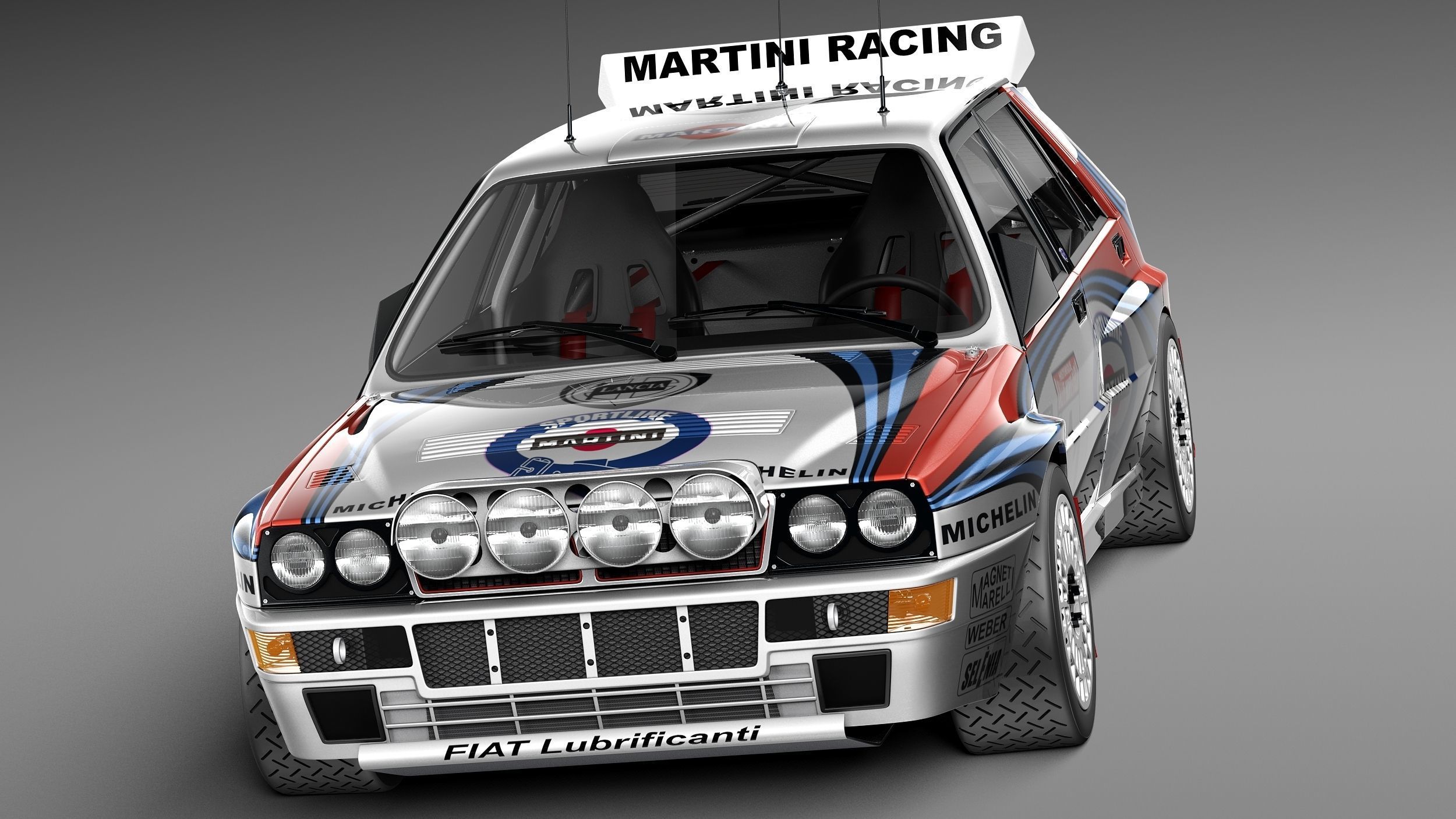 Lancia Delta HF Integrale Rally 3D model_1