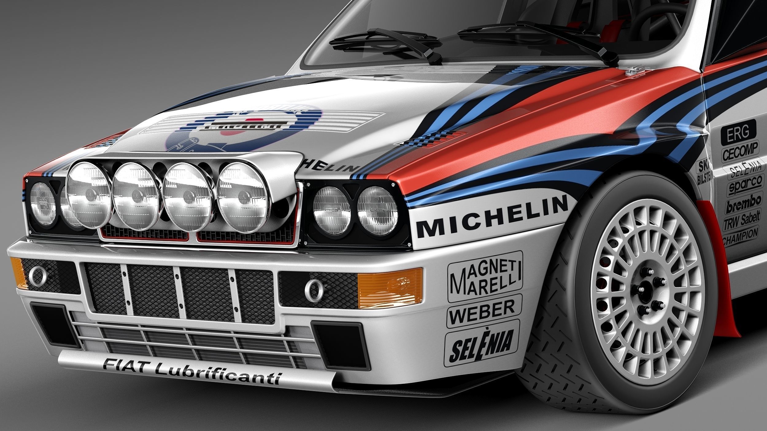 Lancia Delta HF Integrale Rally 3D model_2
